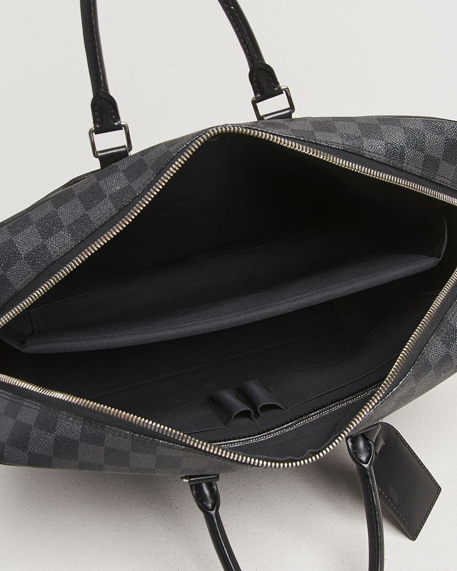 Herren | Pre-Owned & Vintage Bags | Louis Vuitton Pre-Owned | Porte Document Voyager Damier Graphite