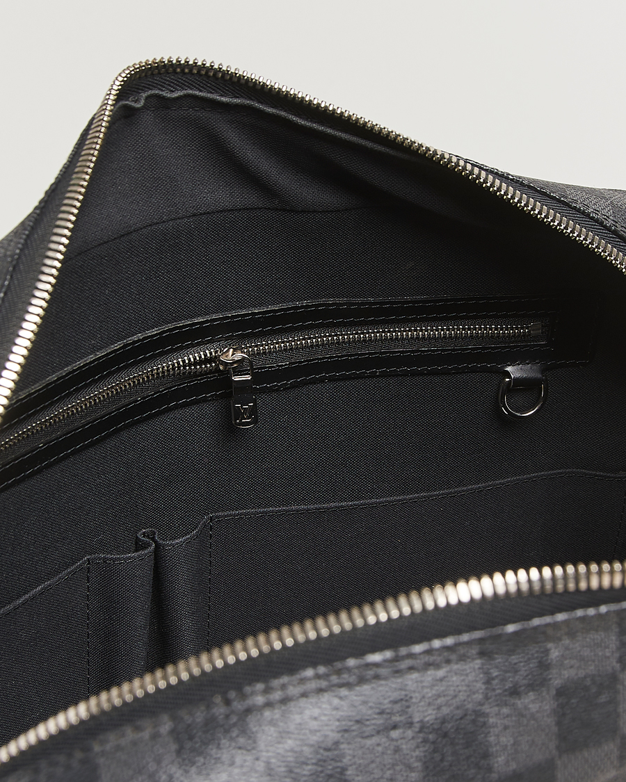 Herren | Pre-Owned & Vintage Bags | Louis Vuitton Pre-Owned | Porte Document Voyager Damier Graphite