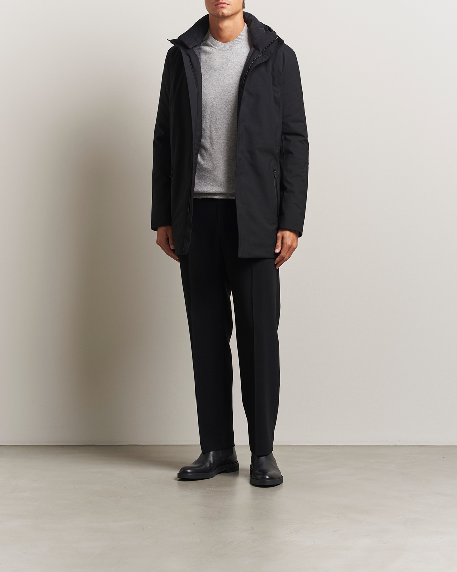 Herren | Jacken | UBR | Regulator Parka Savile Black Wool
