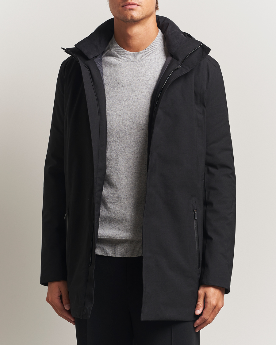 Herren | Jacken | UBR | Regulator Parka Savile Black Wool