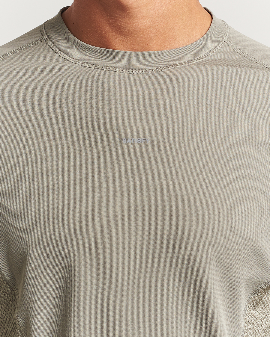 Herren | T-Shirts | Satisfy | FuzzFleece Octa Long Sleeve T-Shirt Vetiver