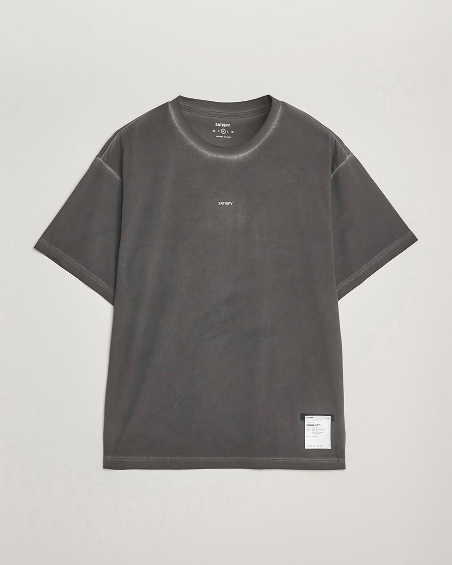 Herren | T-Shirts | Satisfy | AuraLite T-Shirt Pigment Black