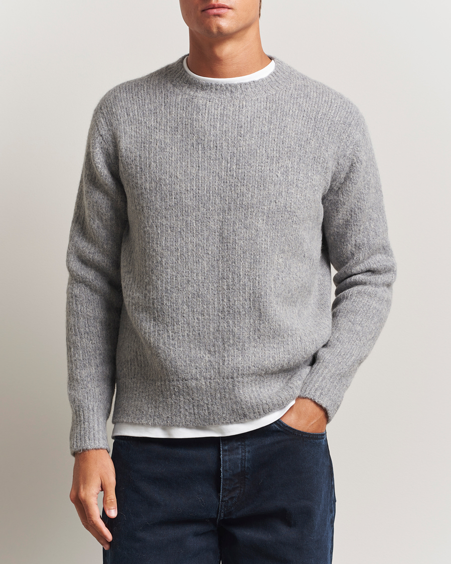 Herren | Pullover | Sunflower | Yak Sweater Grey Melange