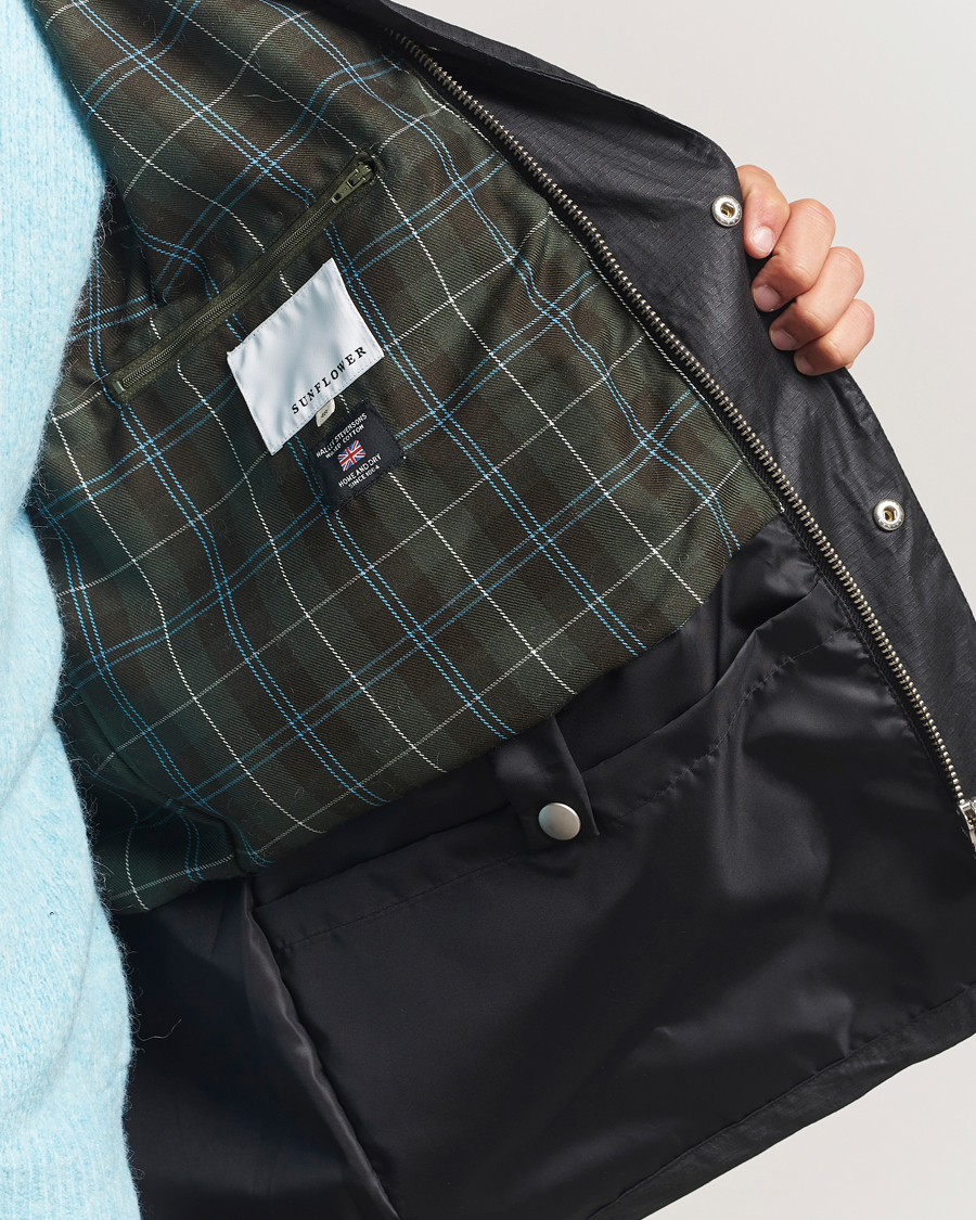 Herren | Jacken | Sunflower | Waxed Ripstop Jacket Black