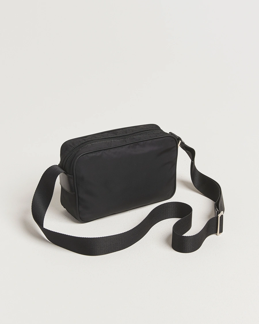 Herren | Pre-Owned & Vintage Bags | Prada Pre-Owned | Tessuto Nylon Leather Shoulder Bag Black
