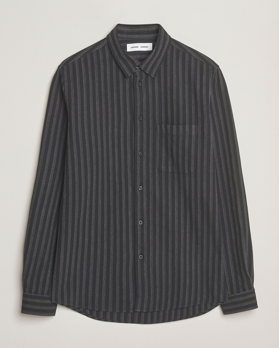 Herren | Hemden | Samsøe Samsøe | Liam Striped Shirt Castor Grey