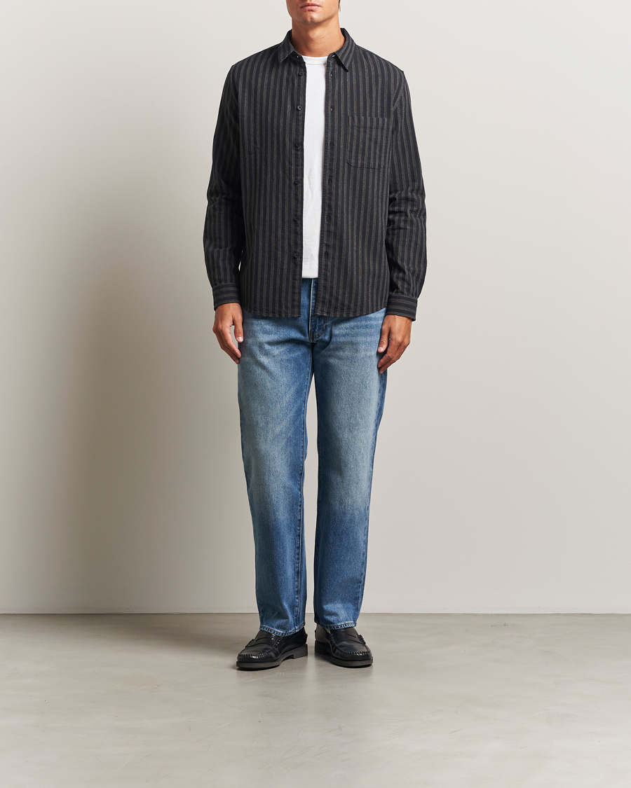 Herren | Hemden | Samsøe Samsøe | Liam Striped Shirt Castor Grey