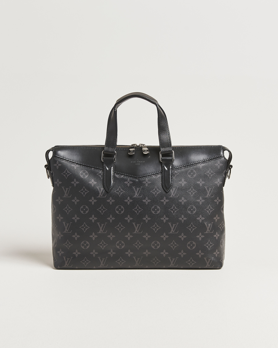 Herren | Pre-Owned & Vintage Bags | Louis Vuitton Pre-Owned | Briefcase Explorer Monogram Eclipse