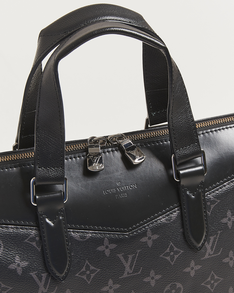 Herren | Pre-Owned & Vintage Bags | Louis Vuitton Pre-Owned | Briefcase Explorer Monogram Eclipse