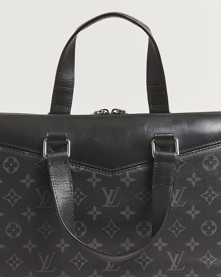 Herren | Pre-Owned & Vintage Bags | Louis Vuitton Pre-Owned | Briefcase Explorer Monogram Eclipse