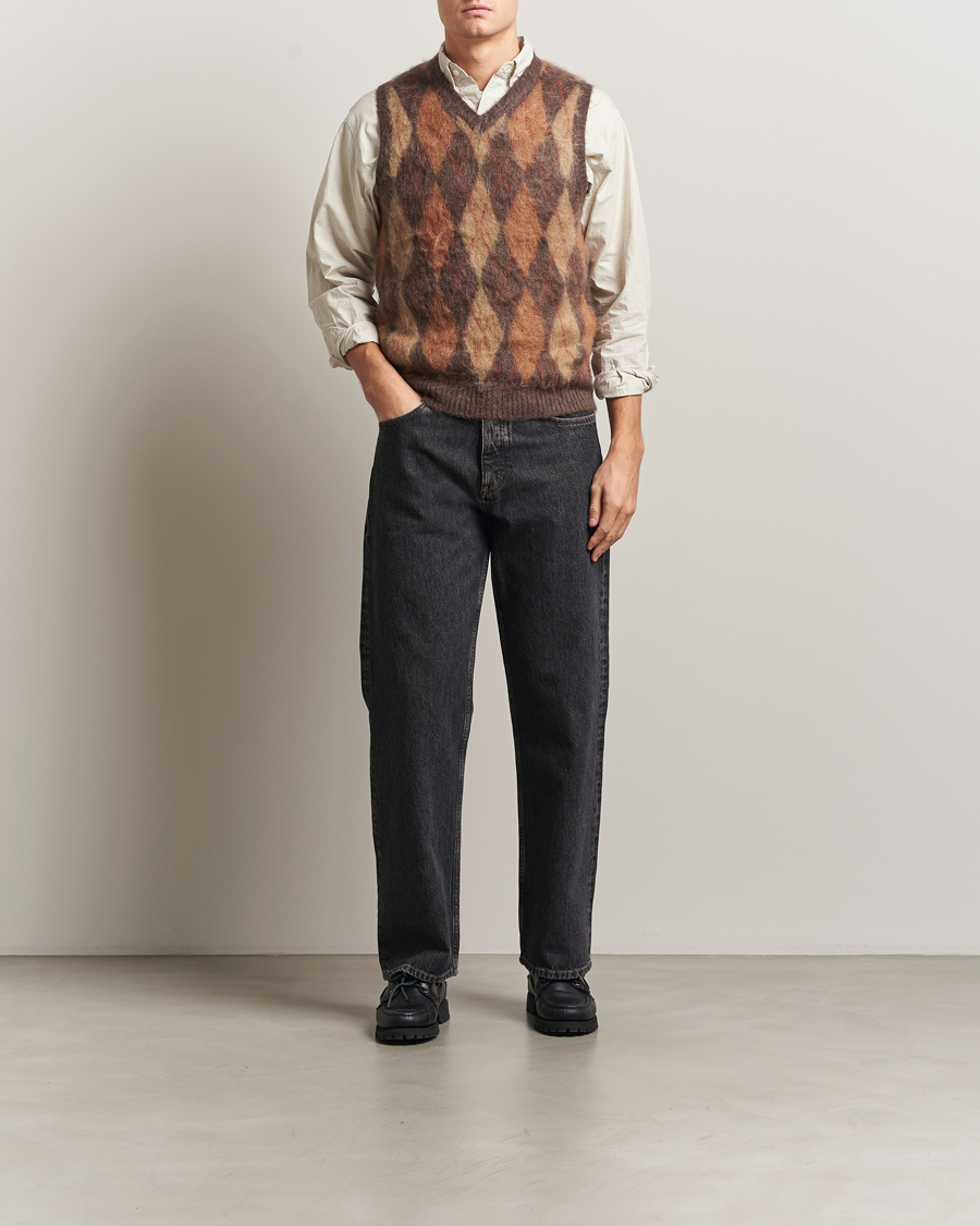 Herren | Pullover | BEAMS PLUS | Mohair Knit Vest Brown