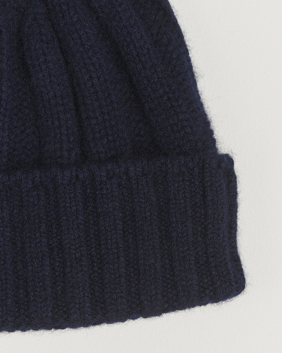 Herren | Mützen | BEAMS PLUS | Cashmere Rib Beanie Navy