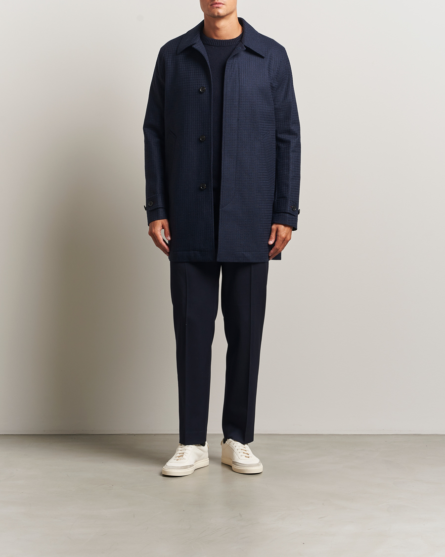 Herren | Jacken | PS Paul Smith | Wool Dogtooth Coat Blue
