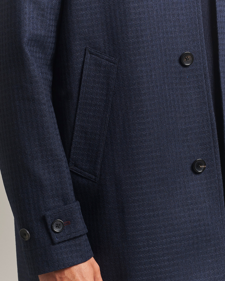 Herren | Jacken | PS Paul Smith | Wool Dogtooth Coat Blue