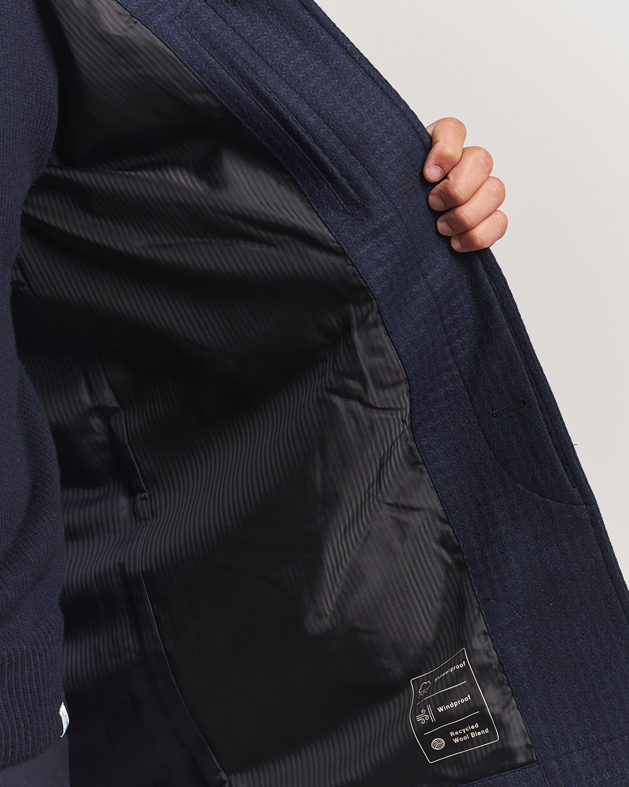 Herren | Jacken | PS Paul Smith | Wool Dogtooth Coat Blue