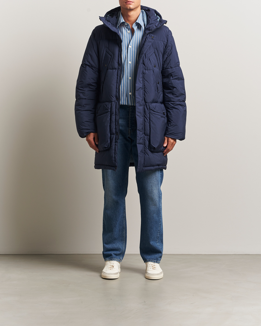 Herren | Jacken | PS Paul Smith | Fibre Down Hooded Parka Dark Blue