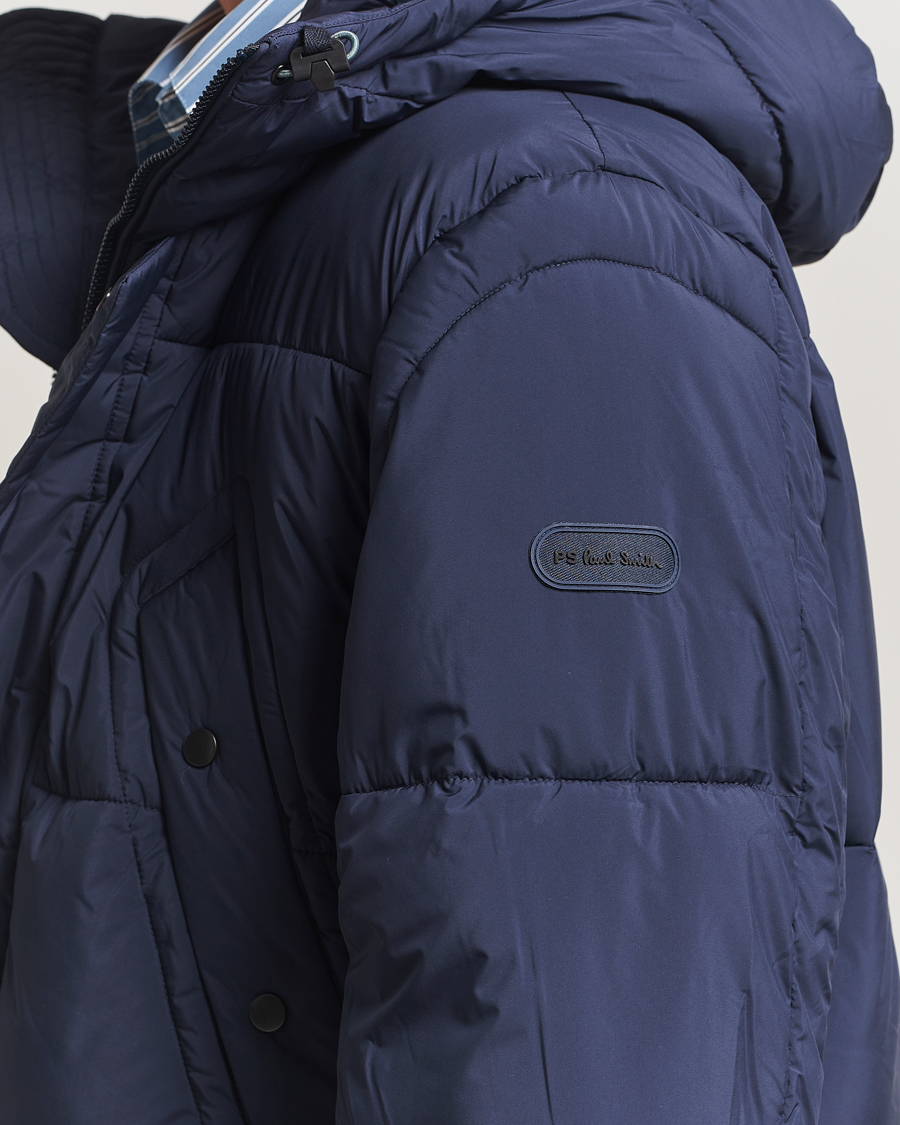 Herren | Jacken | PS Paul Smith | Fibre Down Hooded Parka Dark Blue