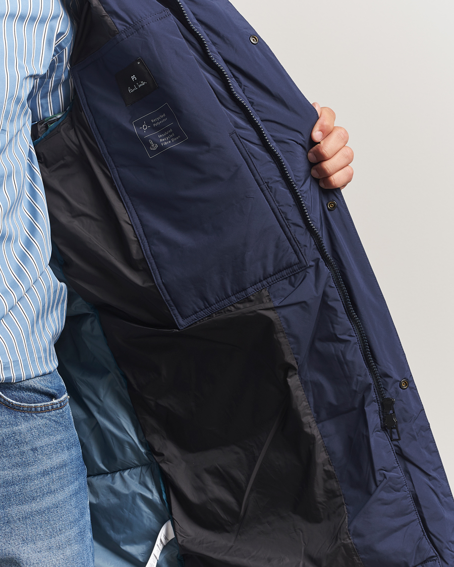 Herren | Jacken | PS Paul Smith | Fibre Down Hooded Parka Dark Blue