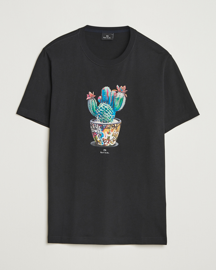 Herren | T-Shirts | PS Paul Smith | Cactus Crew Neck T-Shirt Black