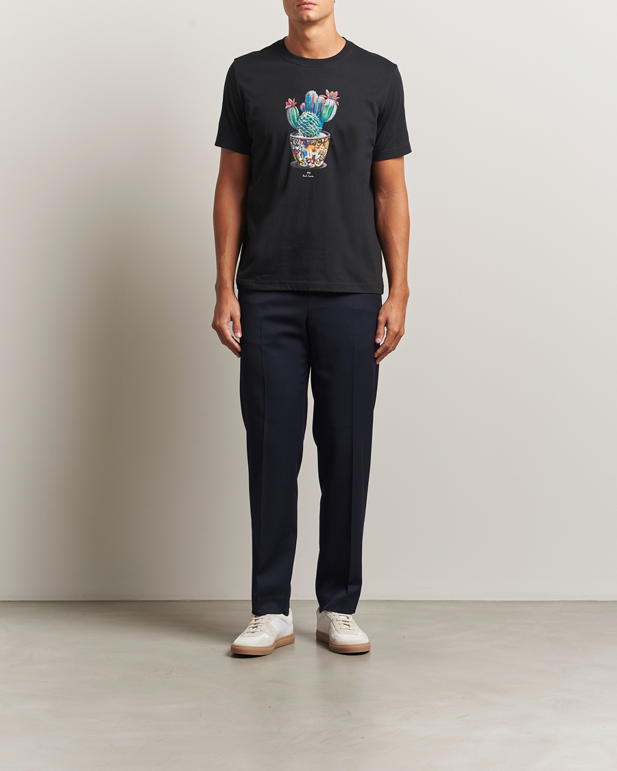 Herren | T-Shirts | PS Paul Smith | Cactus Crew Neck T-Shirt Black