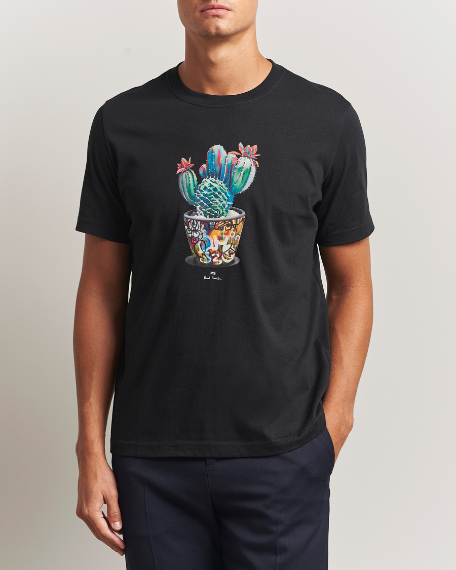 Herren | T-Shirts | PS Paul Smith | Cactus Crew Neck T-Shirt Black