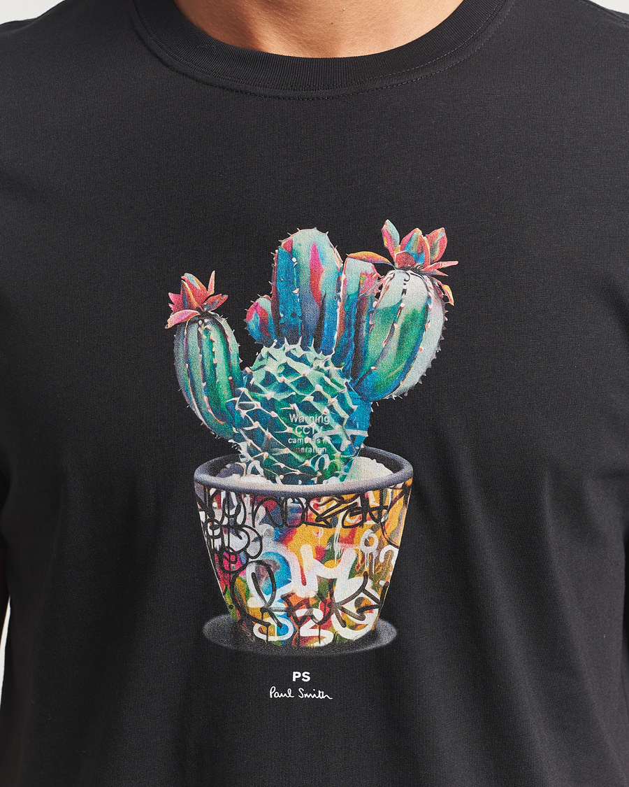 Herren | T-Shirts | PS Paul Smith | Cactus Crew Neck T-Shirt Black