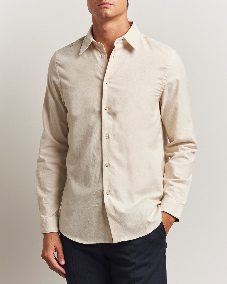 Herren | Hemden | PS Paul Smith | Brushed Cotton/Wool Shirt Off White