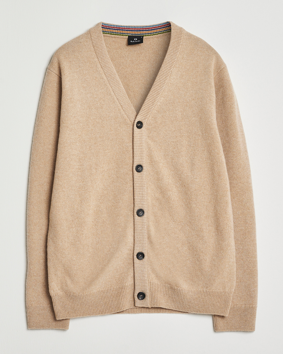 Herren | Pullover | PS Paul Smith | Merino Knitted Cardigan Beige