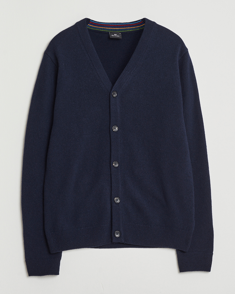 Herren | Pullover | PS Paul Smith | Merino Knitted Cardigan Blue