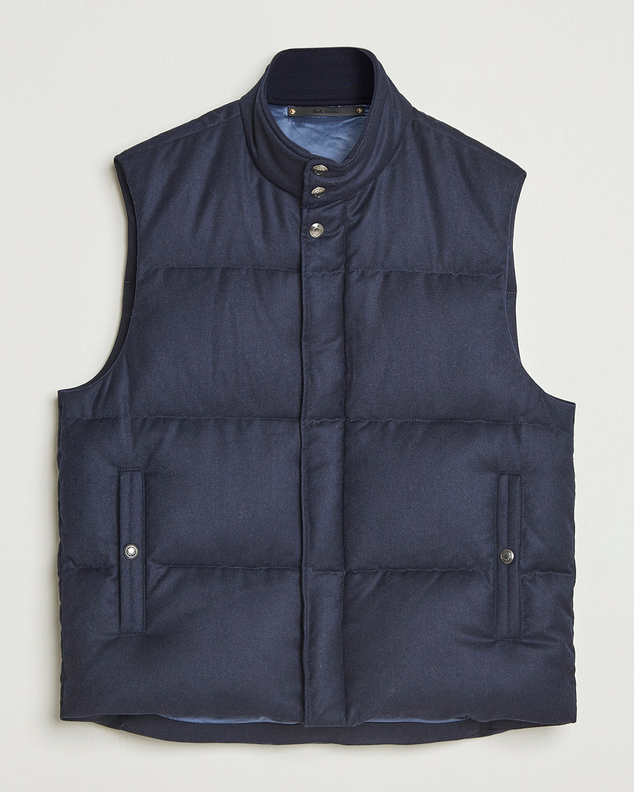 Herren | Westen | Paul Smith | Wool/Cashmere Down Gilet Navy