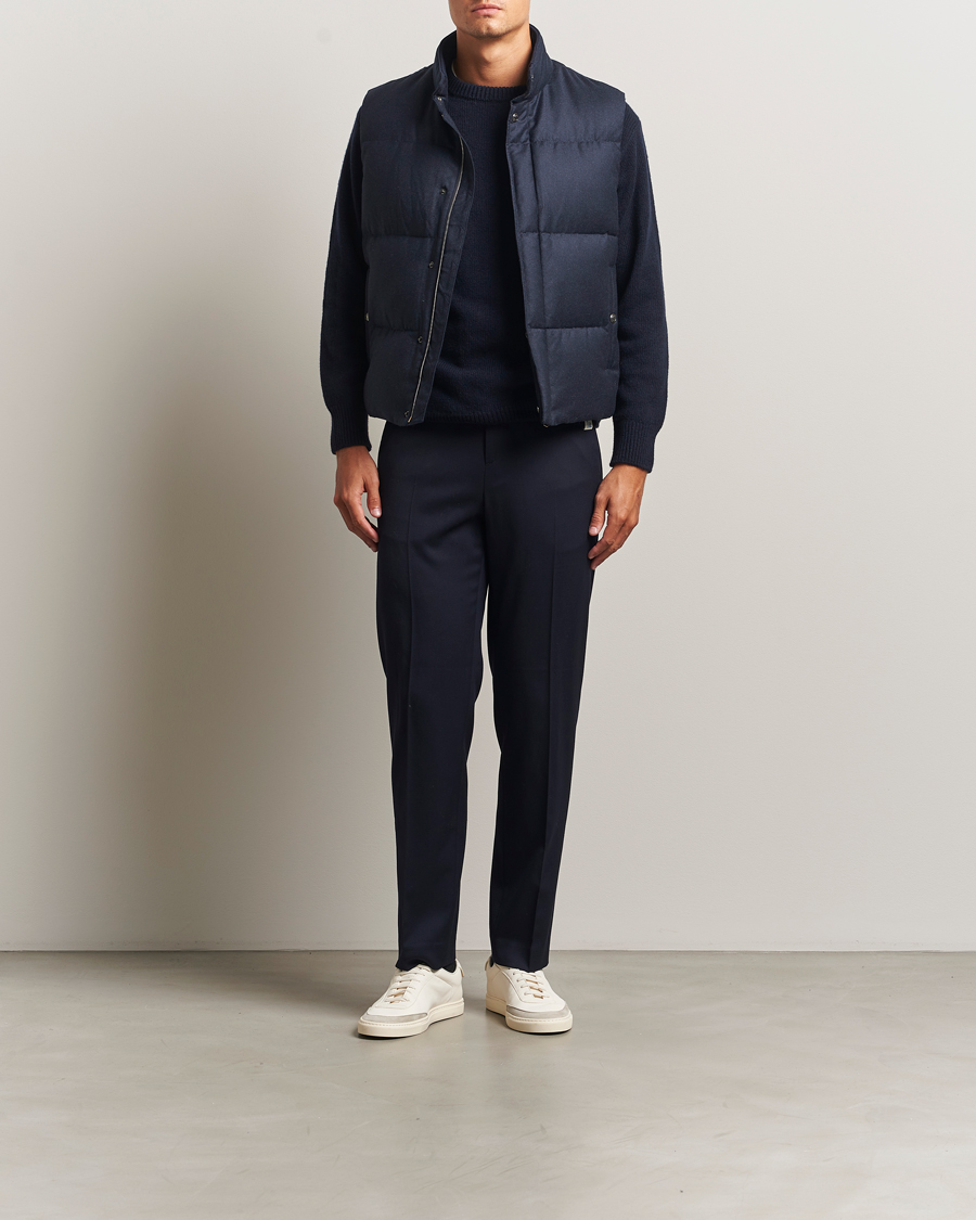 Herren | Westen | Paul Smith | Wool/Cashmere Down Gilet Navy