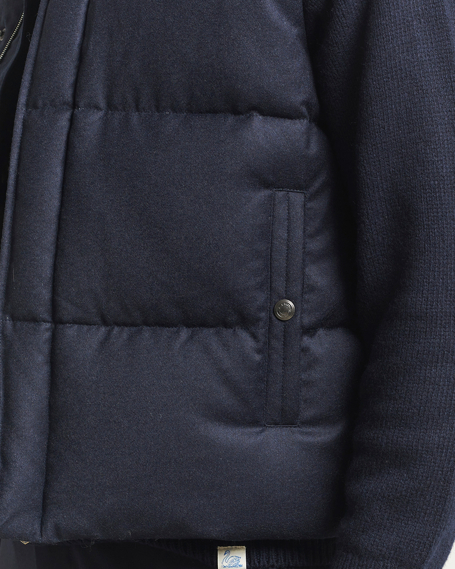 Herren | Westen | Paul Smith | Wool/Cashmere Down Gilet Navy