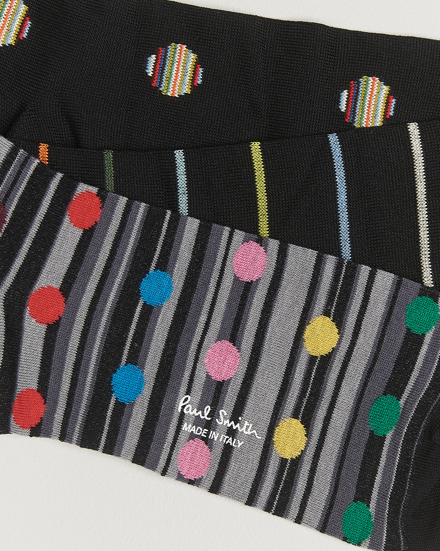 Herren | Unterwäsche | Paul Smith | 3-Pack Printed Sock Black