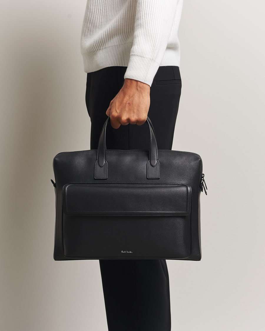 Herren | Taschen | Paul Smith | Leather Briefcase Black