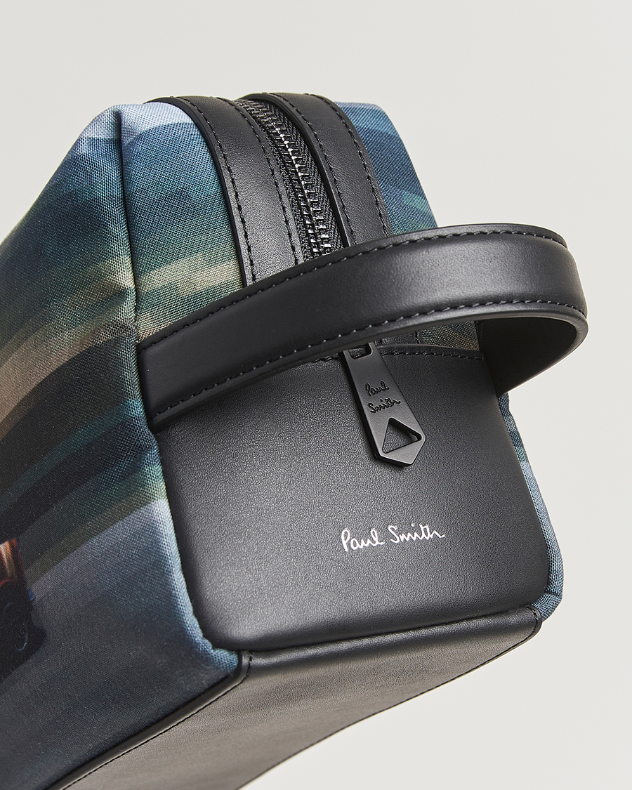 Herren | Taschen | Paul Smith | Leather Mini Washbag Black Multi