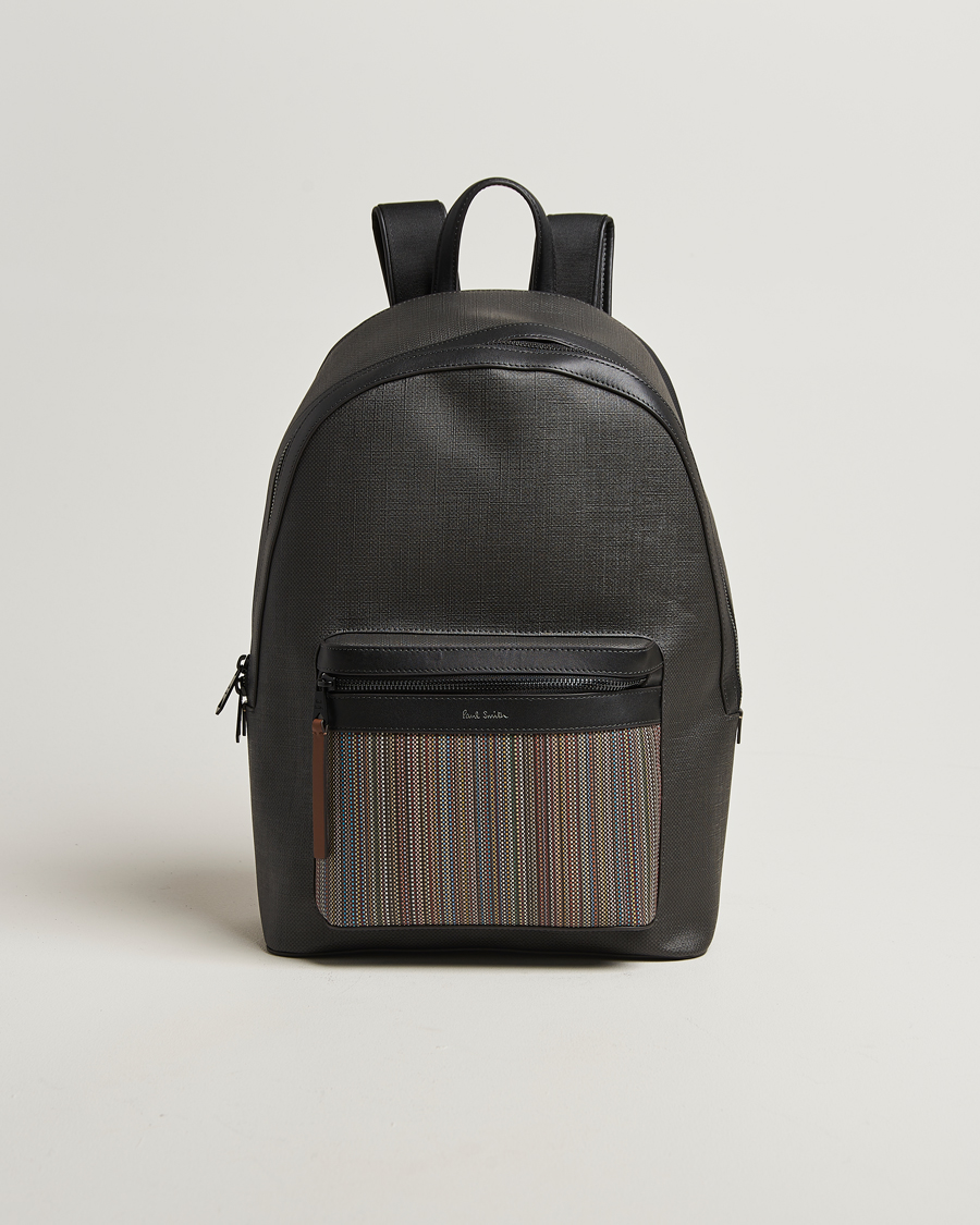 Herren | Taschen | Paul Smith | Nylon Stripe Backpack Black Multi