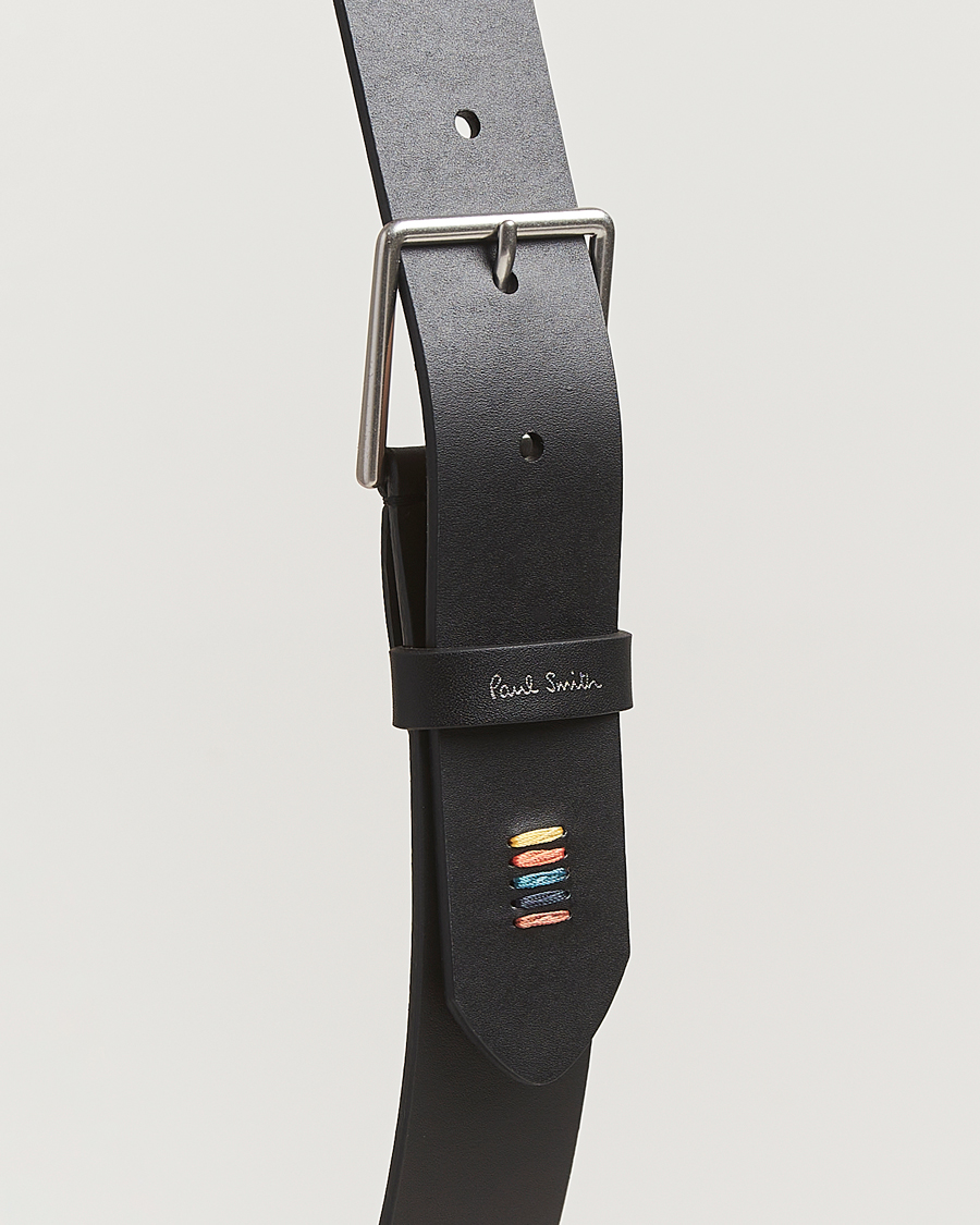 Herren | Gürtel | Paul Smith | Stitch Leather Belt Black