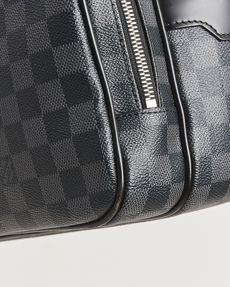 Herren | Pre-Owned & Vintage Bags | Louis Vuitton Pre-Owned | Leoh Shoulder Bag Damier Graphite