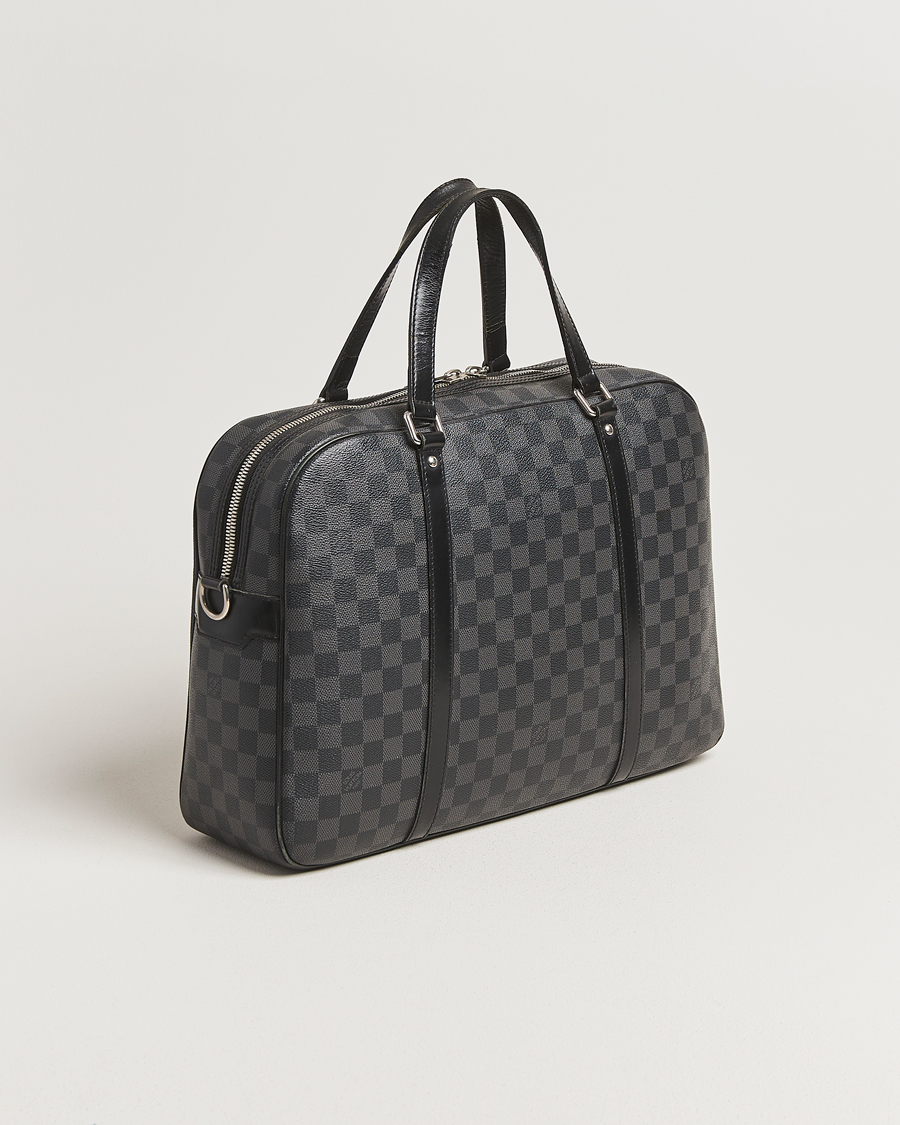 Herren | Pre-Owned & Vintage Bags | Louis Vuitton Pre-Owned | Jorn Porte Documents Damier Graphite