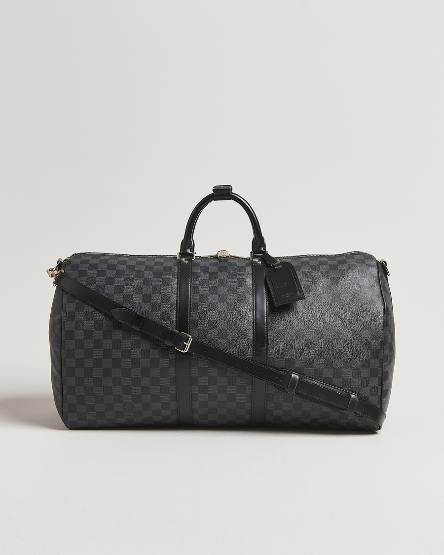 Herren | Louis Vuitton Pre-Owned Keepall Bandoulière 55 Damier Graphite | Louis Vuitton Pre-Owned | Keepall Bandoulière 55 Damier Graphite