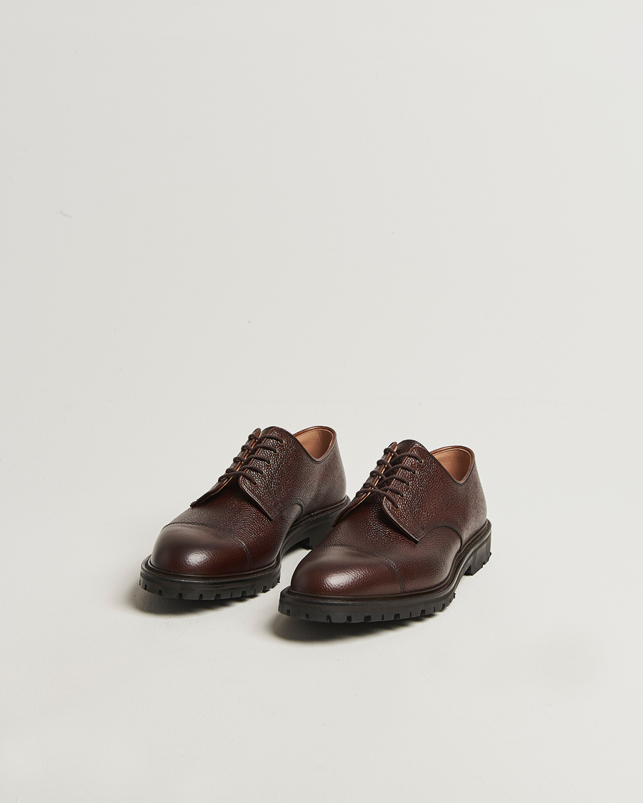 Herren | Derby | Crockett & Jones | Sandhurst Derby Vibram Brown Scotch Grain