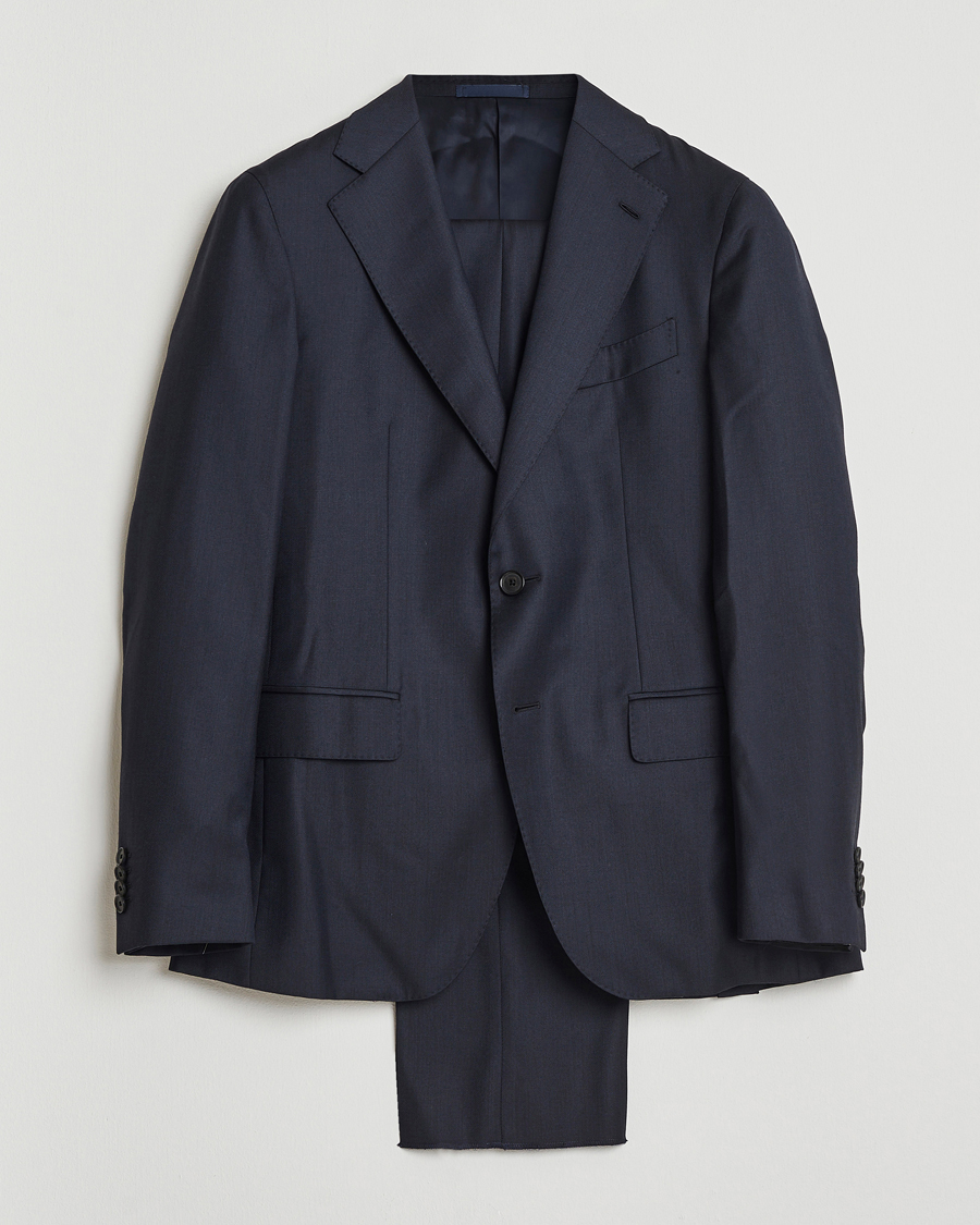 Herren | Anzüge | Caruso | Aida Super 130s Wool Suit Navy