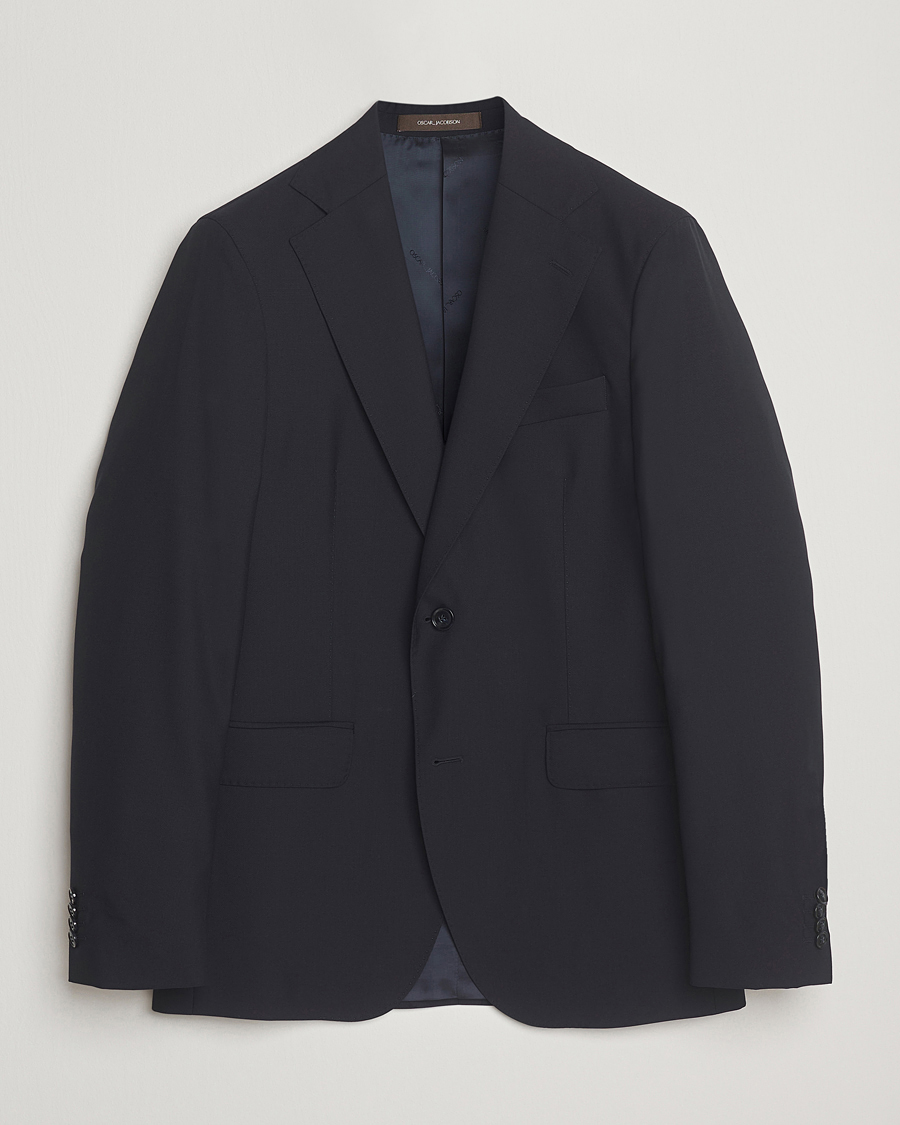Herren | Sakkos | Oscar Jacobson | Ego Wool Blazer Navy
