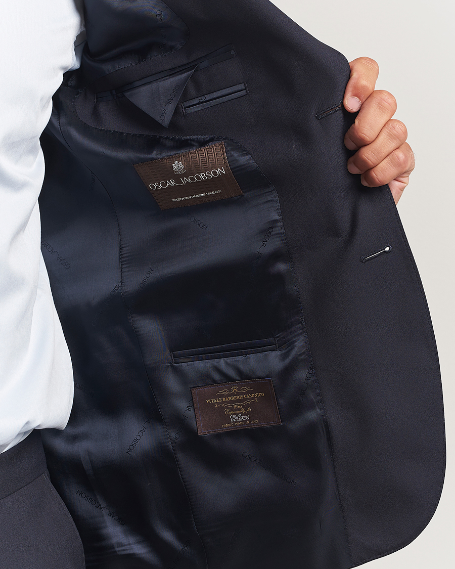 Herren | Sakkos | Oscar Jacobson | Ego Wool Blazer Navy