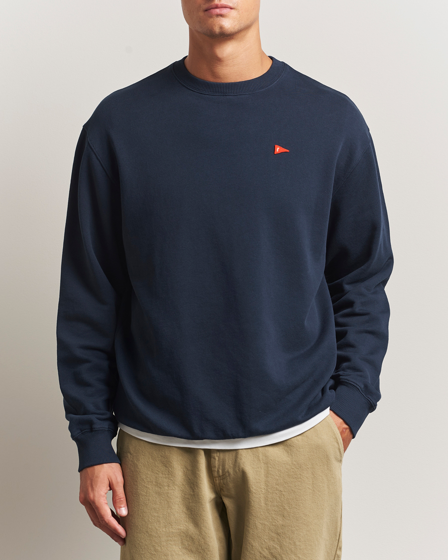 Herren | Pullover | Forét | Flag Sweatshirt Navy