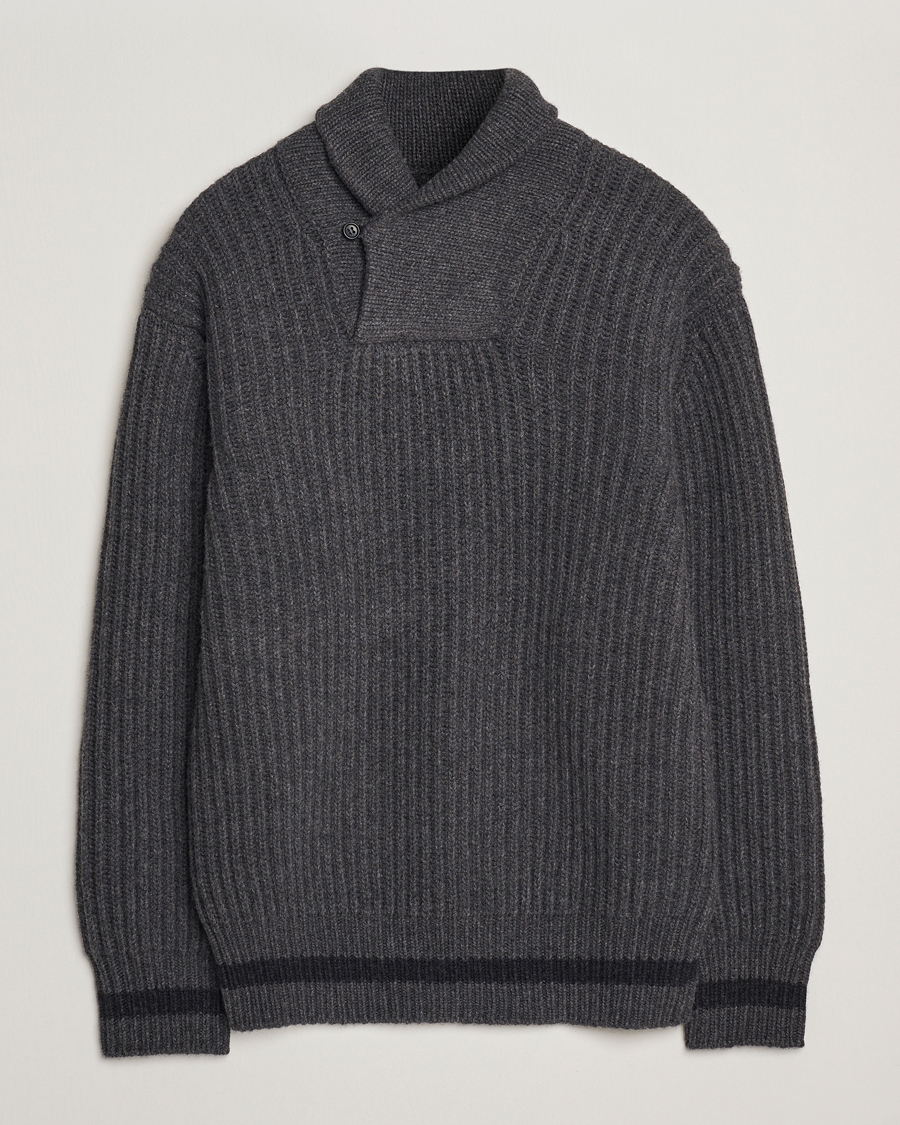 Herren | Pullover | Filson | Bristol Shawl Neck Sweater Grey