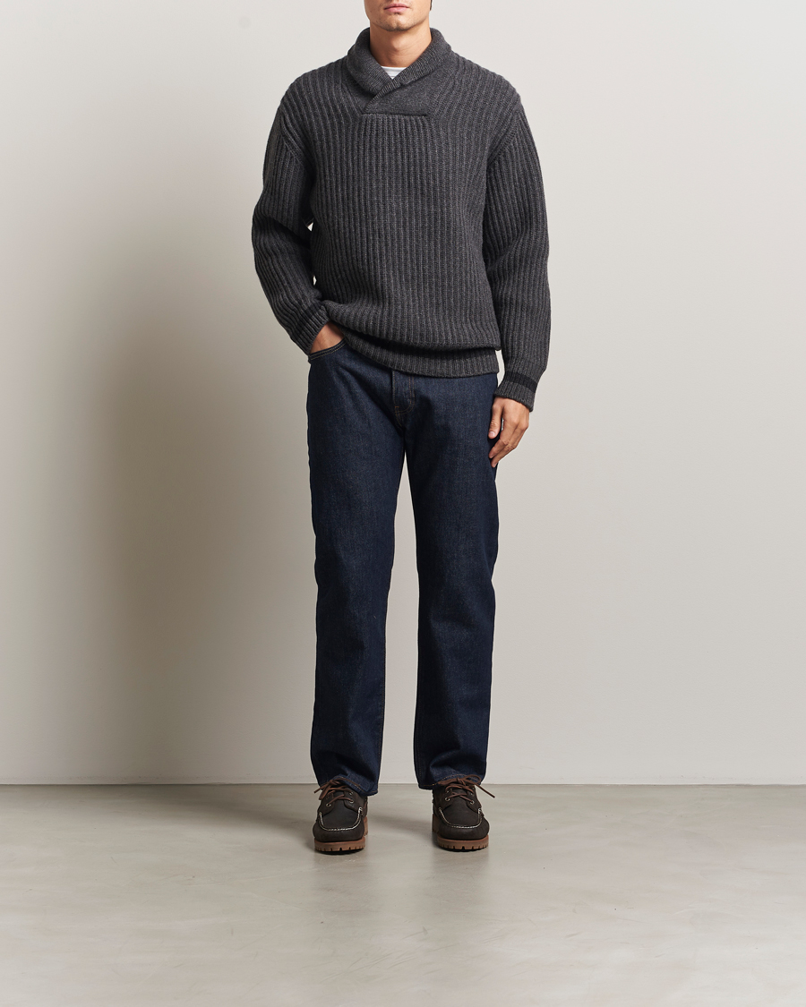 Herren | Pullover | Filson | Bristol Shawl Neck Sweater Grey