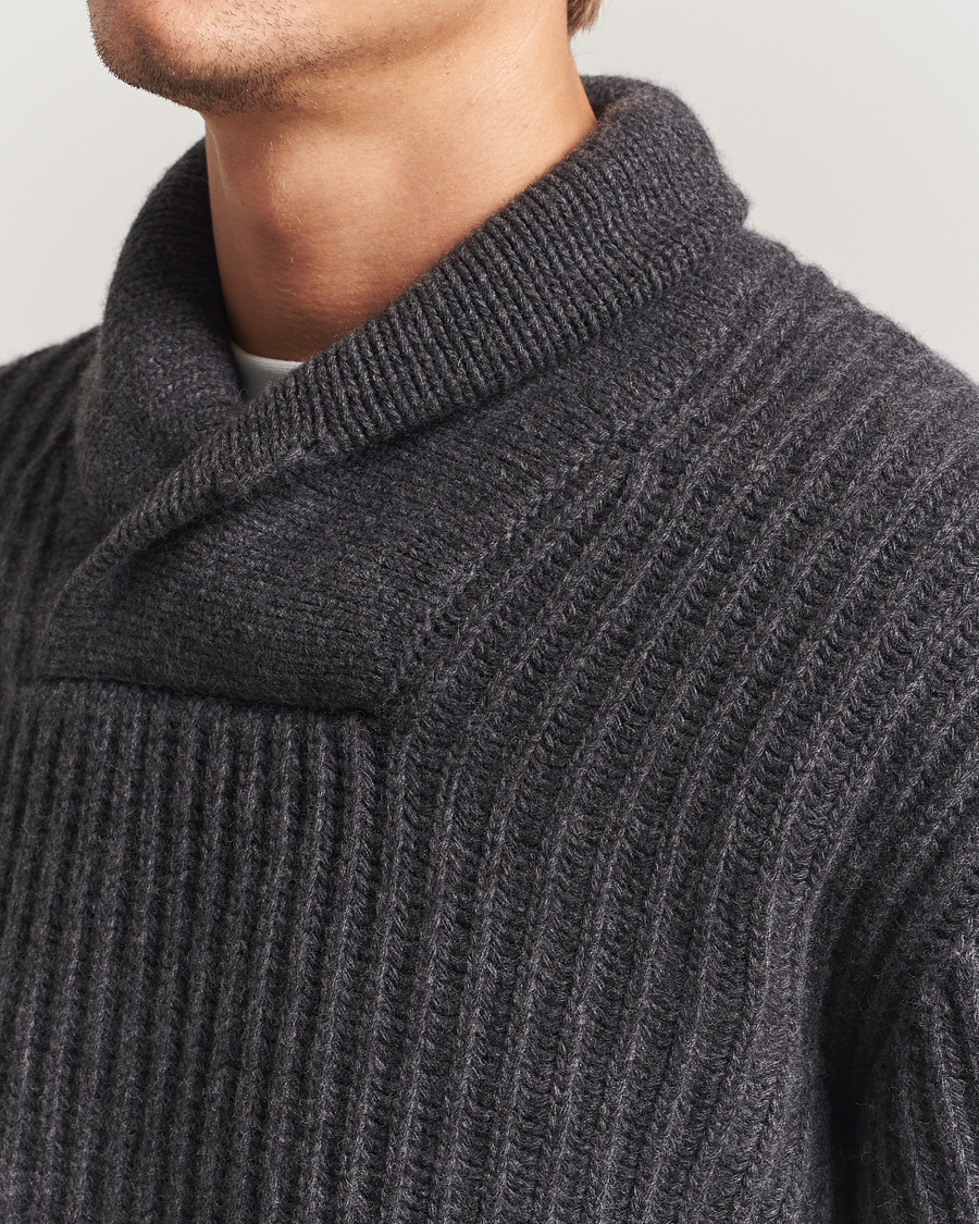 Herren | Pullover | Filson | Bristol Shawl Neck Sweater Grey