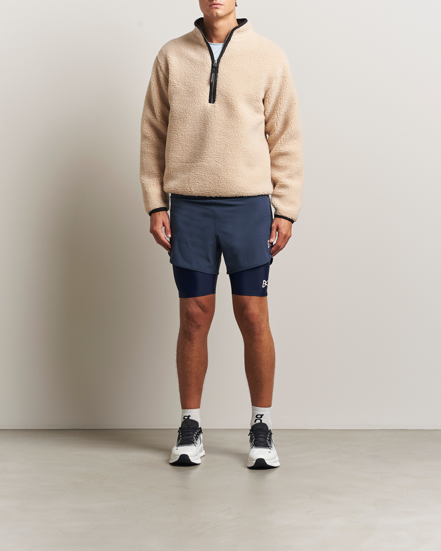 Herren | Pullover | District Vision | Heavyweight Half Zip Pile Fleece Quartz