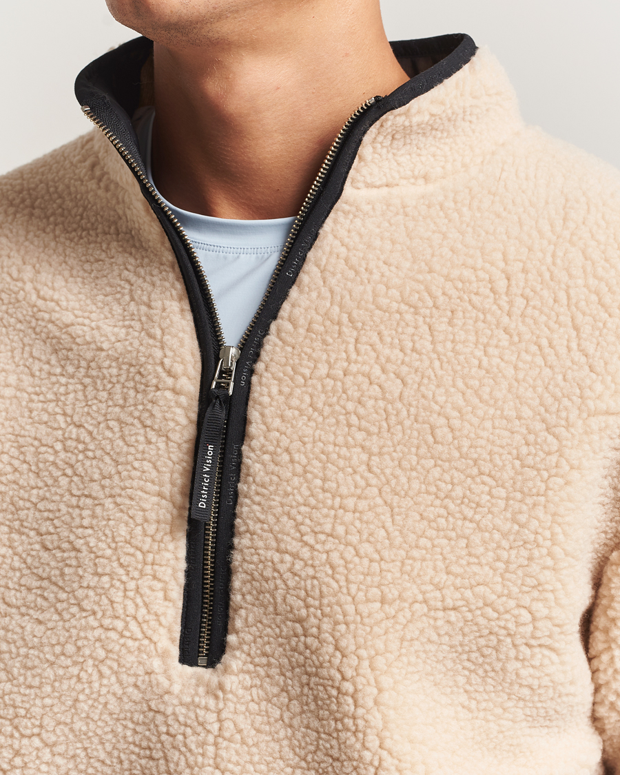 Herren | Pullover | District Vision | Heavyweight Half Zip Pile Fleece Quartz